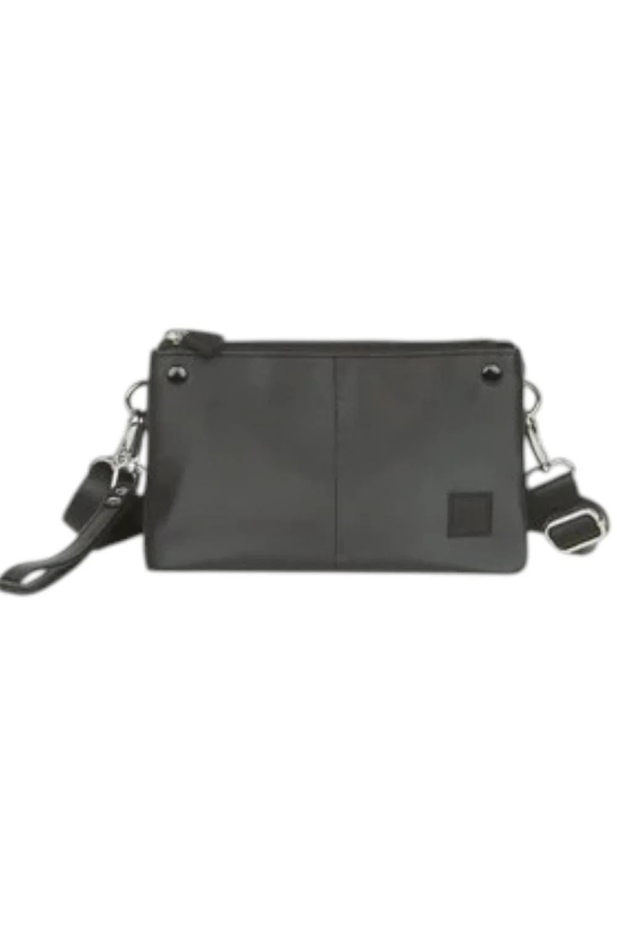 IHKWIP Be Bold RFID Wristlet with Crossbody Strap Charcoal Gray